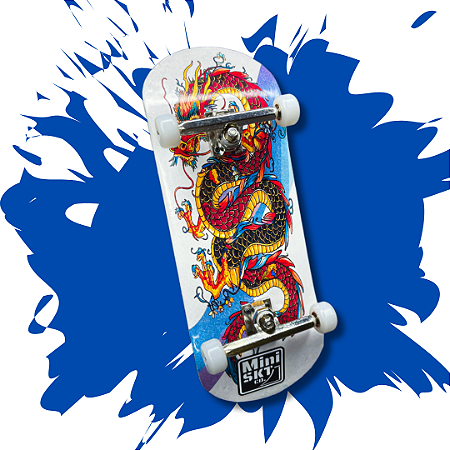 Fingerboard completo 36mm Mini SKT Co. modelo "Oriental Dragon"