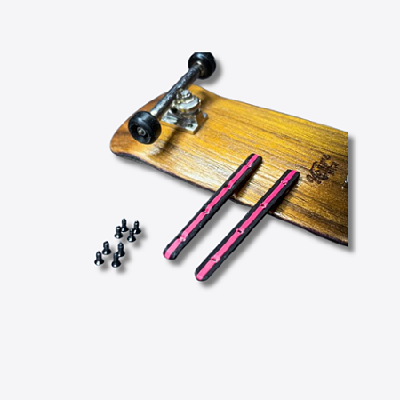 Boardrails Retos com Parafusos para Deck de Fingerboard e Skate de dedo