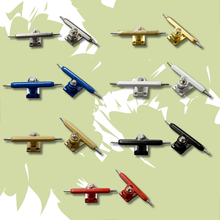 Trucks 34mm PRO HEX 4.0 com bushings, pivot cups e porca auto block em Várias Cores