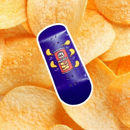 Deck "Chips" 34 ou 36mm STREET-V3/MID - arte feita pelo artista e fingerboarder Gabriel Olivetti @fb_no_jardim