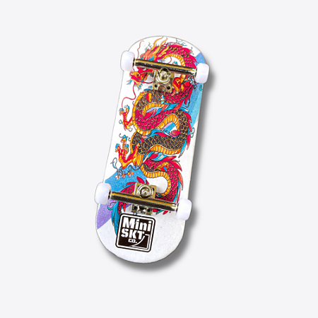 Fingerboard "Oriental Dragon" 36mm Skate de Dedo Completo Profissional