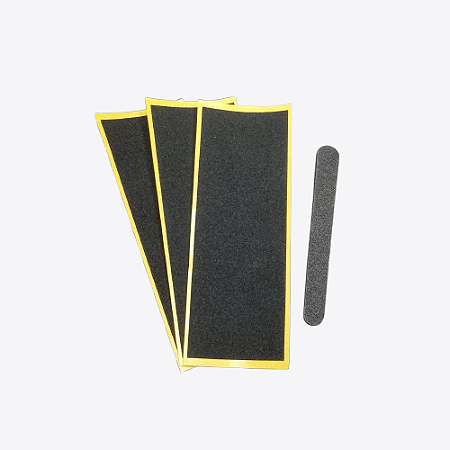 3X - Tape tradicional fundo amarelo extra fina para Fingerboard e Skate de Dedos