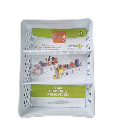 Cestinho GG Organizador Linhas Costura Divisória Removivel