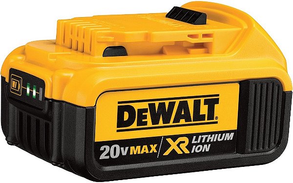 Bateria 20,0 V, íons de lítio, 4,0 Ah Max DCB204-B3, DEWALT