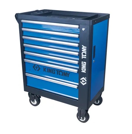 Carrinho de Ferramentas Metal Cinza com 7 Gavetas KINGTONY-87G35-7BA
