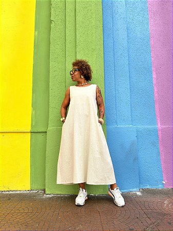 Vestido Alfazema - Cru