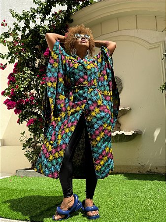 Túnica Alecrim - Floral Neon
