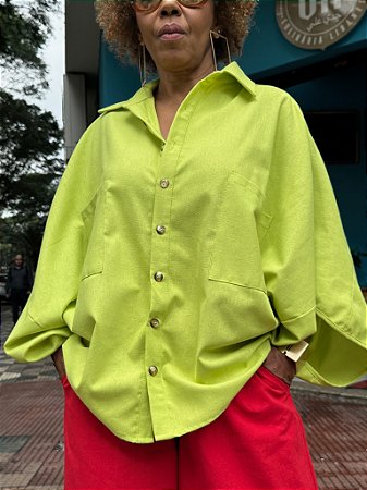 Camisa Leda Martins - Verde Lima