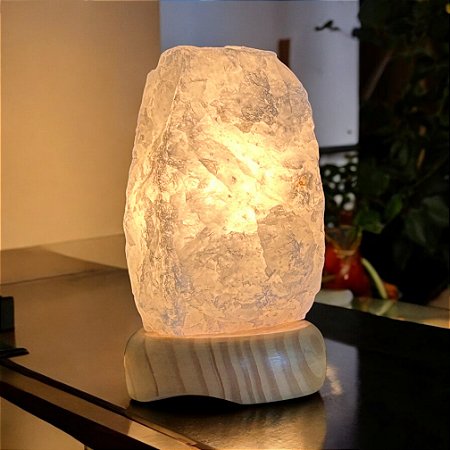 LUMINÁRIA DE QUARTZO BRANCO
