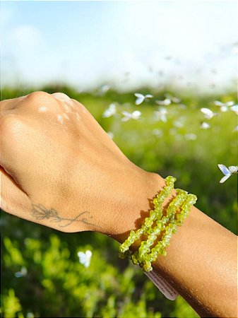 Pulseira peridoto -Renovação, Prosperidade, Mudanças Transformação