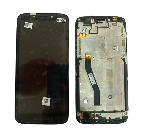 Tela Display Frontal Com Aro Motorolal Moto E5 Play Xt1920 Preto