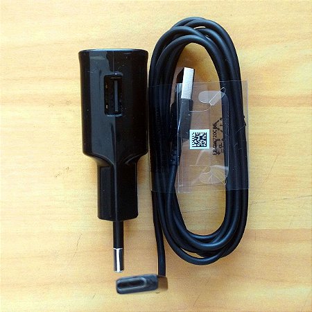 Carregador Fast Turbo Samsung S9 , S9 Plus EP TA300 Orig. + Cabo Usb Tipo C Preto