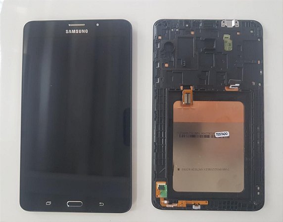 Frontal Lcd Touch Samsung Tab Sm T285  4G Tela 7 Polegadas  Original com moldura