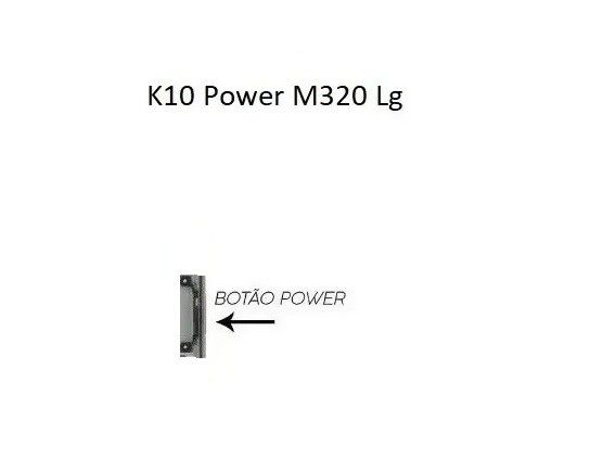 Tecla Plástica Botão Power Lg K10 Power Tv M320