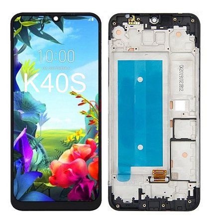 Frontal Lcd Touch Aro Chassi Compatível LG K40s X430 Lm X430