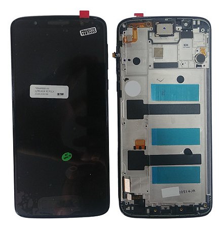 Tela Frontal Touch Compatível Moto G6 Plus Xt1926 Preto
