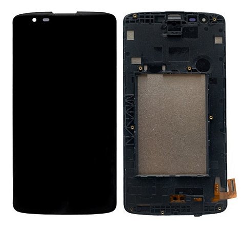 Tela Frontal Touch Display Lcd Compatível LG K8 K350 C/aro