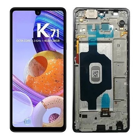 Tela Touch Frontal Completa Compatível LG K71 Q730 Retirada