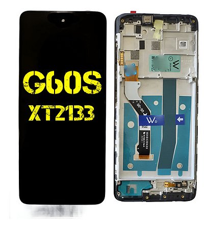 Tela Display Frontal Compativel Moto G60s Xt2133 C/aro Wefix Preto