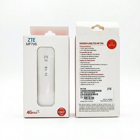 Modem Roteador 4g Wifi Zte Mf79s Desbloqueado Novo Com Caixa Lacrado