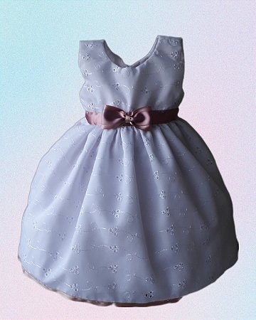 Vestido Bebê Batizado, Festa, Casamento Tamanho M (4 à 6 meses)