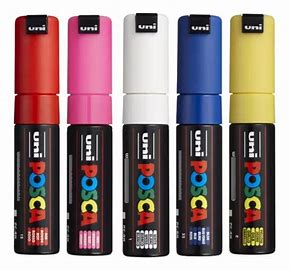 Caneta Posca 8k Chanfrada