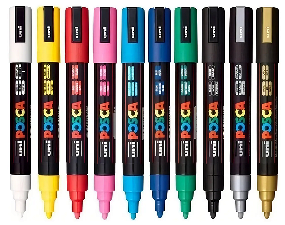 Caneta Posca 5m Ponta Redonda