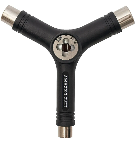 Chave Multifuncional Manutenção Skate Preto