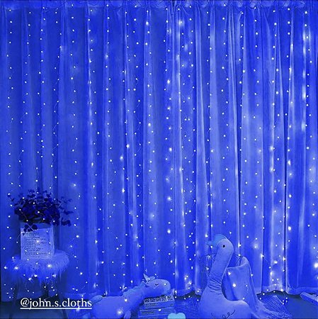 Cortina de Led Azul 3M X 3M