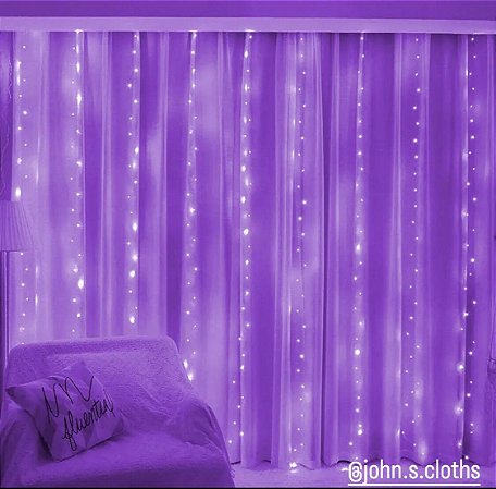 Cortina de Led Rosa 3M X 3M