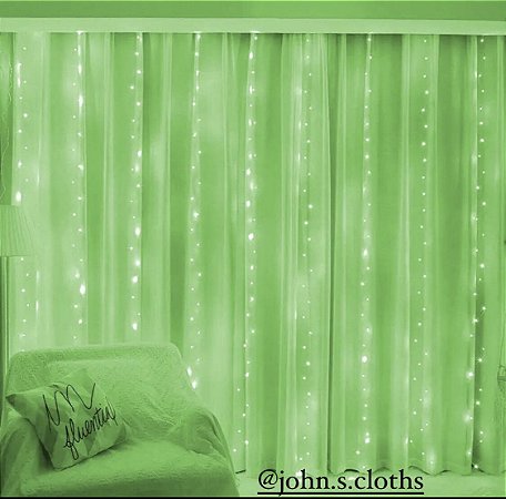 Cortina de Led Verde 3M X 3M