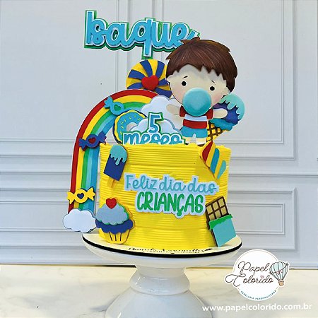 Topo de Bolo: Dia das crianças menino