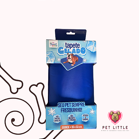 Tapete gelado para cachorro Azul