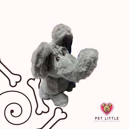 ELEFANTE PELÚCIA CORDA NAS COSTAS