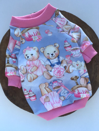 Casaco Urso Chá da Tarde em Moletinho - Emma