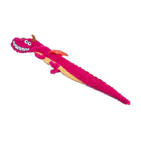 QMONSTER Dragão Gigante Rosa Grande | Brinquedo de Pelúcia para Cães