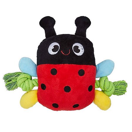 Fofos Jardim Joaninha – Brinquedo para Cães com Corda e Som I Petta