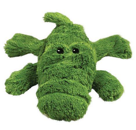 Brinquedo para Cachorro KONG Cozie Ali Alligator Pequeno com Apito – Macio, Interativo e Ideal para Dentro de Casa