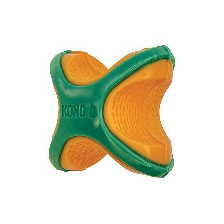 Brinquedo para Cachorro KONG Rambler Rattlez X-Ball "G" com Quique Irregular e Som – Ideal para Buscar e Perseguir