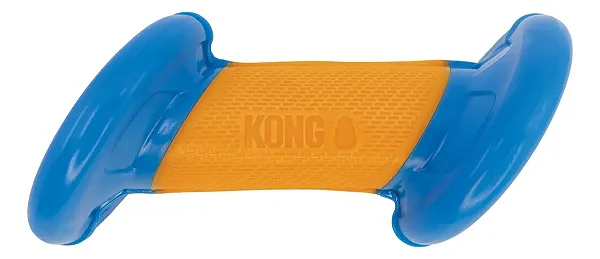 KONG Rambler Rattlez Swirl Ball Brinquedo para Cachorro Interativo 19cm