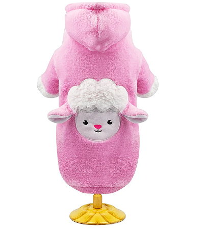 Casaco Ovelha para Cães Pequenos | Fleece Macio, Quentinho e Muito Fofo 🐑🩷