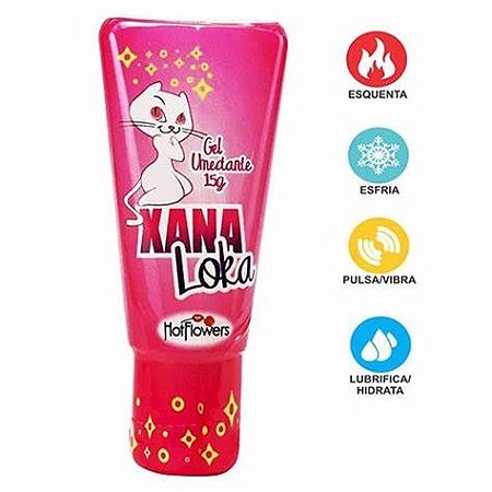 Gel Funcional Hot Ice E Vibra Xana Loka 15g Hot Flowers