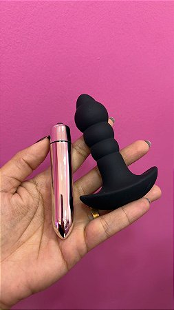 Plug Anal Com Vibro Formato Espiral Mega Import