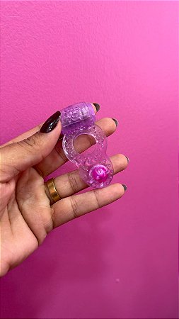 Anel Peniano Com Vibrador E Estimulador De Clítoris Mega Import