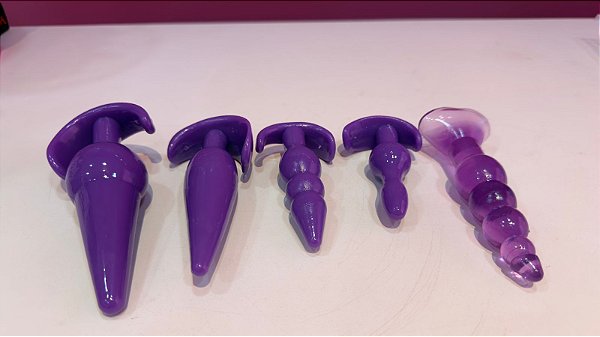 Kit Com 5 Plugs Anais Com Esferas Gradativas Good Vibe Toy