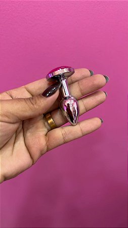 Plug Anal PP Mini Em Metal Cromado