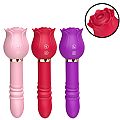 Vibrador de Ponto G e Clitóris / Rosa com Pulsação e Vai e vem - Christine - SI
