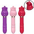 Vibrador de Ponto G e Clitóris / Rosa com Língua e Vai e vem - Jane - SI