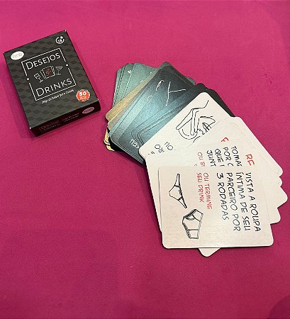 Jogo Desejos E Drinks Para Casais Diversão Ao Cubo