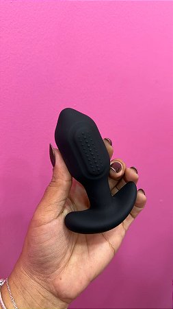 Plug Anal com Vibro e Rotação - Via APP À Longa Distância - Pong
